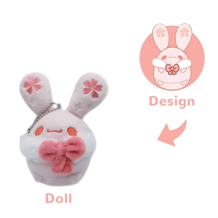 Custom Plush Keychain Bunny